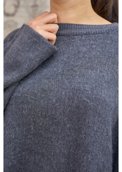 Gri Salaş Triko Kazak indirimleri