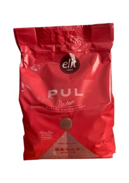 Pastacı Beyaz Pul Çikolata 1 kg (Glutensiz)
