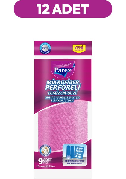 Mikrofiber Perforeli 9’lu Rulo Bez Onikili Paket fiyatları