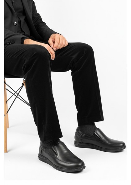 Siyah Hakiki Deri Içi Kürklü Erkek Günlük Ayakkabı 472 M modelleri