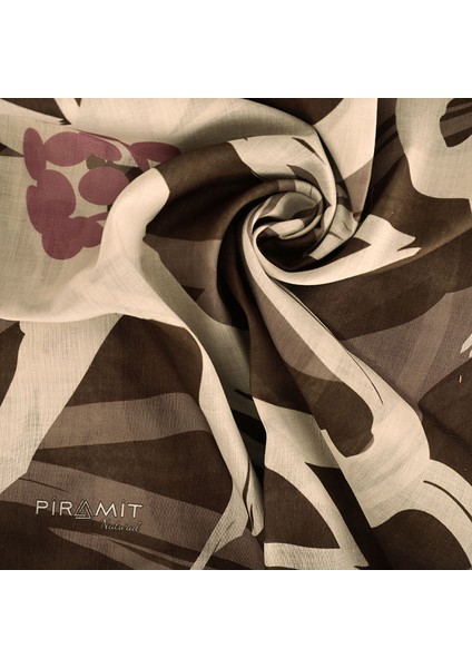 Naturel Eşarp | Çizgisel Papatya fiyatları