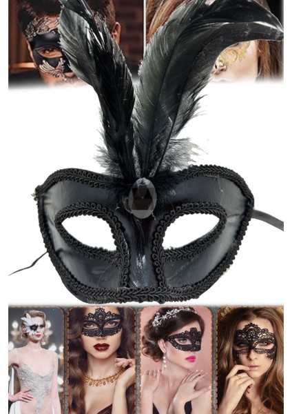 3 Adet Siyah Rugan Kaplama Parti Maskesi – Tüylü Tasarım, 18X20 cm | Şık ve Göz Alıcı Aksesuar fiyatları