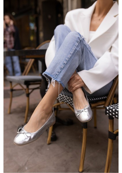 Campo Kadın Bej Leopar Gercek Deri Pisi Babet