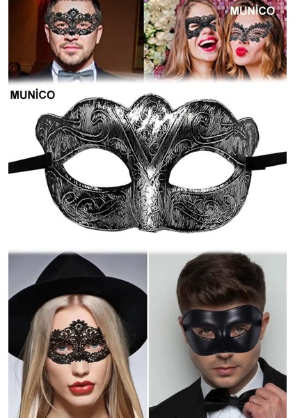 3 Adet Mavi Tüylü Dantel Maske Kaliteli Plastik Üzeri Kumaş Kaplama Bride ve After Parti Için Ideal modelleri