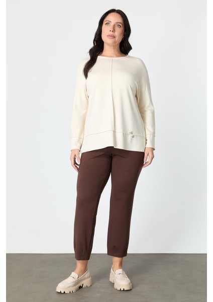 Büyük Beden Modal Bluz-Kemık fiyatları