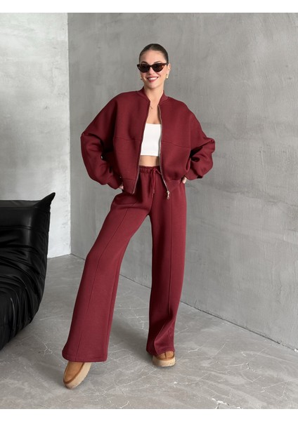 Bordo Nora Eşofman Takımı - 8001 modelleri