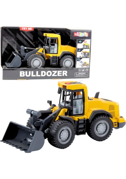 1:12 Sürtmeli Sesli Işıklı Oyuncak Buldozer