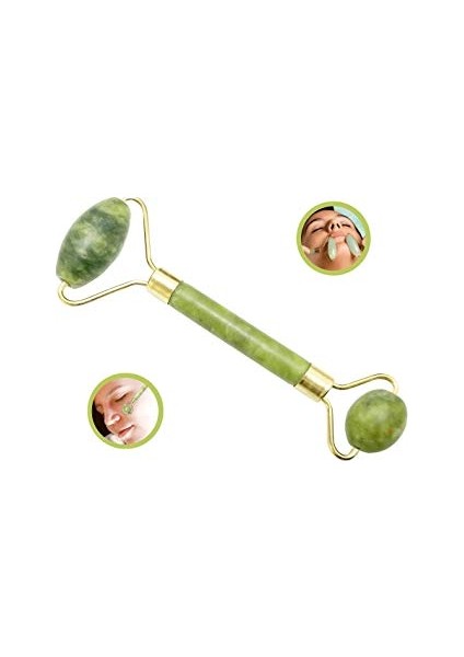 Yüz Için Masaj Yeşim Taşı 2'li