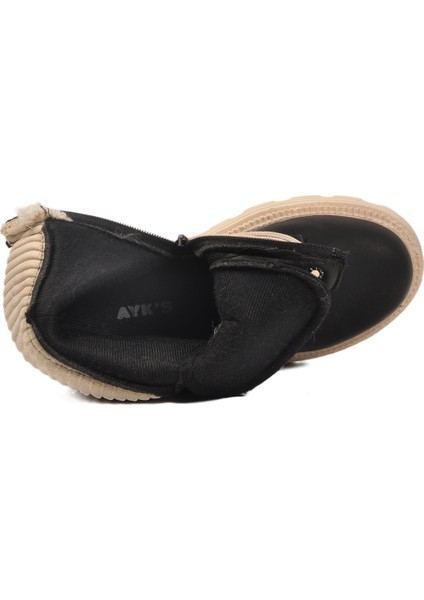 Siyah-Bej Içi Polarlı Fermuarlı Kadın Bot Serpa 5200 Z fırsatları