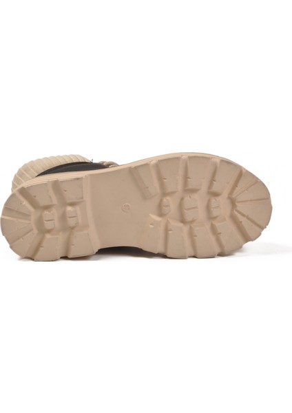 Siyah-Bej Içi Polarlı Fermuarlı Kadın Bot Serpa 5200 Z indirimleri