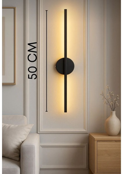 Pilli LED Duvar Apliği 50CM Modern Dekoratif Işık
