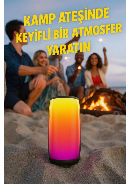 Rgb Işıklı Kablosuz Bluetooth Hoparlör – 10W Güç, Hafıza Kartı ve Aux Girişli, Taşınabilir Parti Hoparlörü modelleri