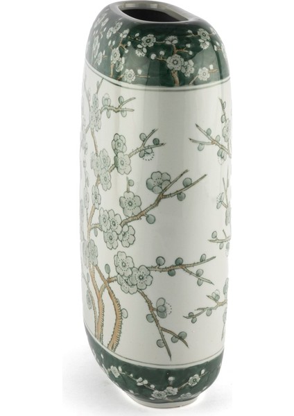Yeşil Bahar Dalı Vazo 23X14X37CM fiyatları