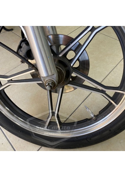 Sivri Sibop Kapağı Mermi Sibop Kapağı Araba Motosiklet Bisiklet Metal 4 Lü Set Gümüş Krom