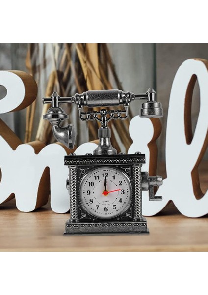 Masa Saati Tasarımı Vintage Telefon