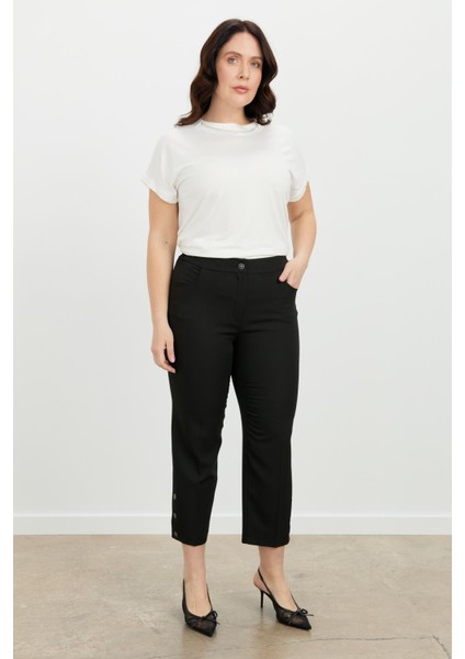 Büyük Beden Hürrem Pantolon-Siyah
