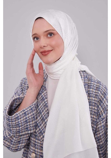 Beyaz Jakar Şal modelleri