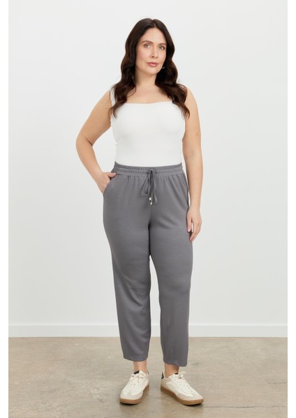 Büyük Beden Eşofman Pantolon-K.gri