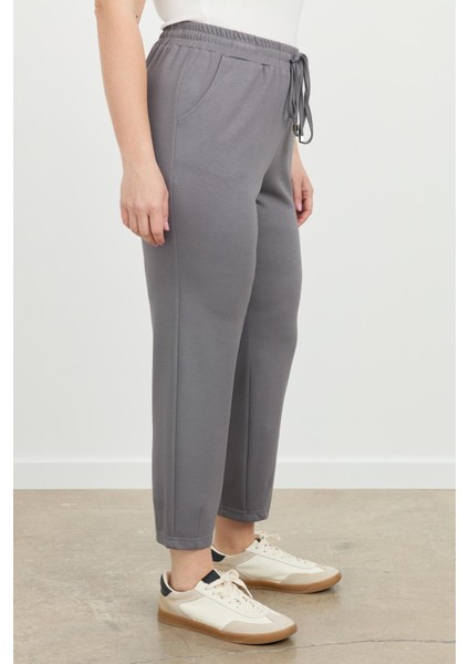 Büyük Beden Eşofman Pantolon-K.gri