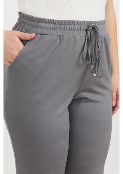 Büyük Beden Eşofman Pantolon-K.gri