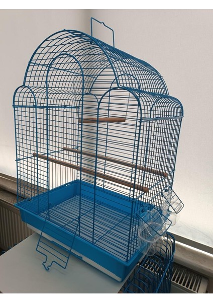 Kafes Bombeli Çatı Mavi 42X30X56 modelleri