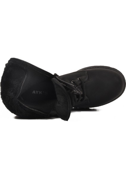 Siyah-Zümrüt Içi Polarlı Fermuarlı Kadın Bot Marc 4030 Z fırsatları