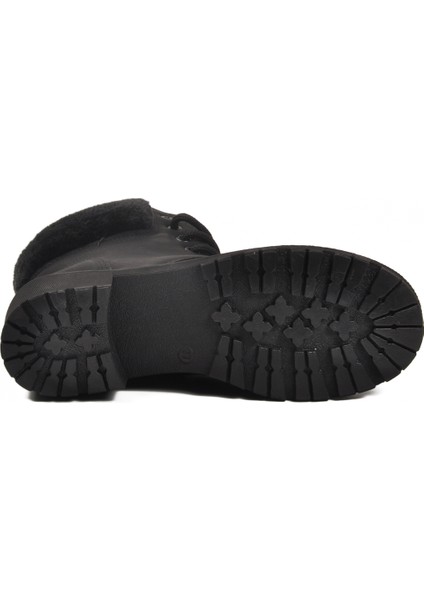 Siyah-Zümrüt Içi Polarlı Fermuarlı Kadın Bot Marc 4030 Z indirimleri