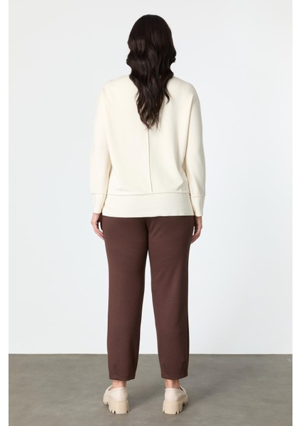 Büyük Beden Modal Pantolon-Kahve fırsatları