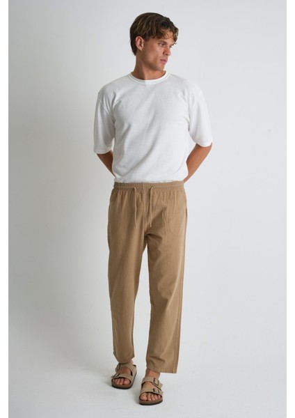 Erkek Büyük Beden %100 Pamuk Keten Görünümlü Pantolon E206-72 indirimleri