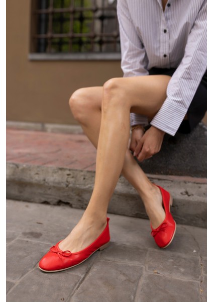 Campo Kadın Bej Leopar Gercek Deri Pisi Babet