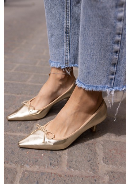 Maxy Kadin Bej Ten Babet Tarzi Yumusak Topuklu Ayakkabi indirimleri
