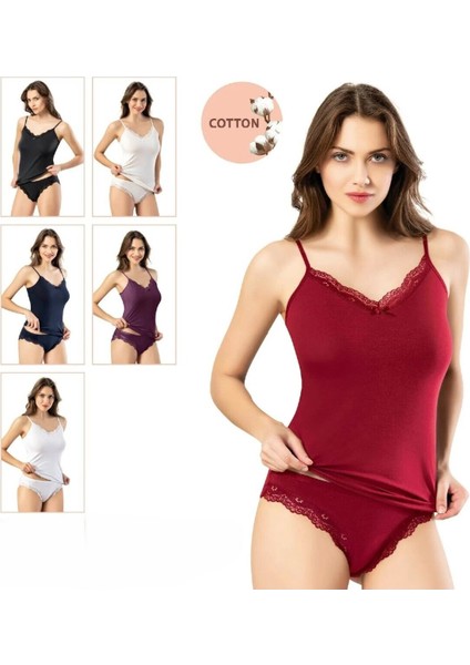 Kadın Giyim Dantel Detaylı 2'li Penye Takım LL.K63.O03.001 fiyatları