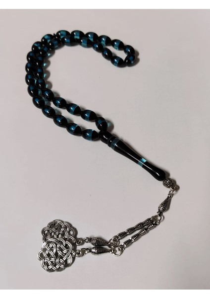 Parlament Mavisi Sürmeli Sıkma Kehribar Tesbih fırsatları