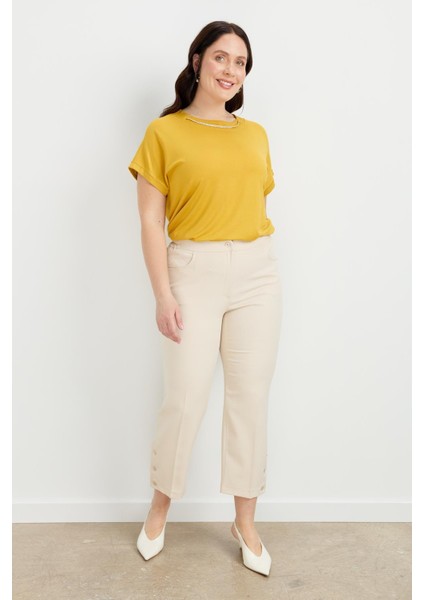 Büyük Beden Hürrem Pantolon-Taş fırsatları