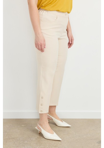 Büyük Beden Hürrem Pantolon-Taş