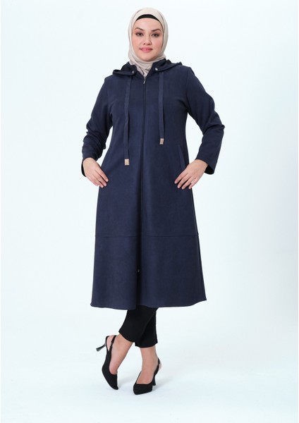 Bilgenaz Kadın Büyük Beden Süet Kumaş Ara Boy Mevsimlik Kap fırsatları