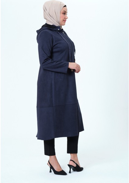 Bilgenaz Kadın Büyük Beden Süet Kumaş Ara Boy Mevsimlik Kap indirimleri