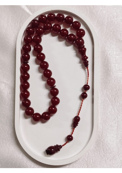 Küre Kesim Bordo Sıkma Kehribar Tesbih fırsatları