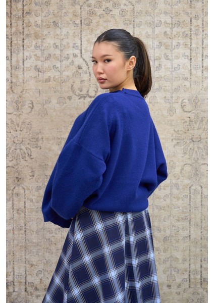 Mavi Salaş Triko Kazak fırsatları