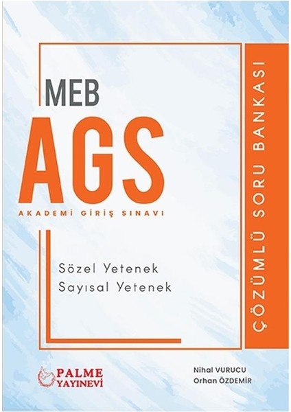 Meb Ags Sözel Yetenek Sayısal Yetenek (Palme)