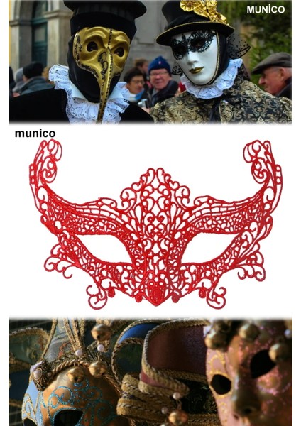 2 Adet Dantelli Kırmızı Maske – Örgü Detaylı, Konforlu Kullanım | Bride ve After Parti Için Ideal fiyatları