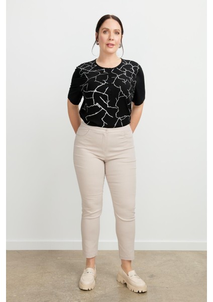 Büyük Beden Shine Pantolon-Taş fiyatları