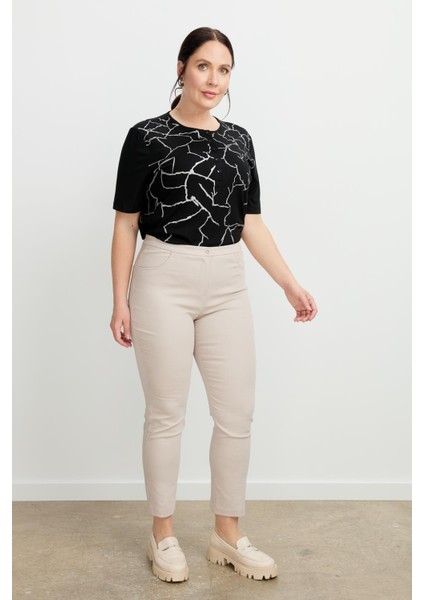 Büyük Beden Shine Pantolon-Taş modelleri