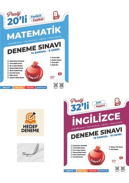Nartest 8.sınıf Prestij Matematik Ingilizce Deneme Hedef Deneme