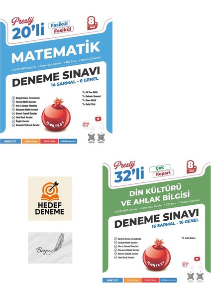 Nartest 8.sınıf Prestij Matematik Din Kültürü Deneme Hedef Deneme
