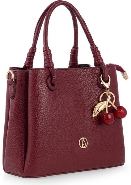 Logo Detaylı Bordo Kadın El Çantası Riv 145-R fiyatları