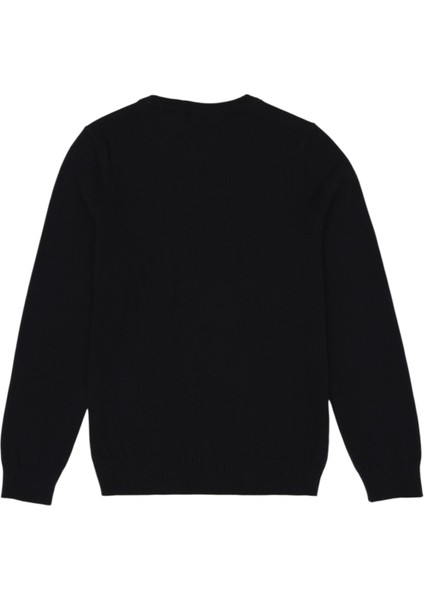 Bisiklet Yaka Slim Fit Siyah Erkek Çocuk Kazak fiyatları