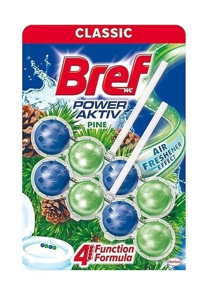 Power Aktiv Wc Temizleyici Blok 2'li Okyanus - Limon ve Çam 3 Lü Set fırsatları