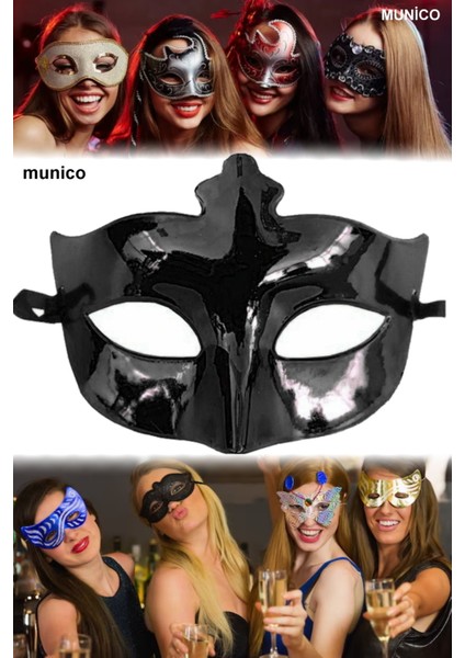 2 Adet Siyah Masquerade Göz Maskesi Yumuşak Şeritli, Ergonomik Tasarım Kostüm ve Balo Partileri Için