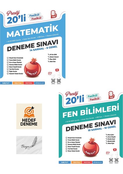 Nartest 8.sınıf Prestij Matematik Fen Bilimleri Deneme Hedef Deneme
